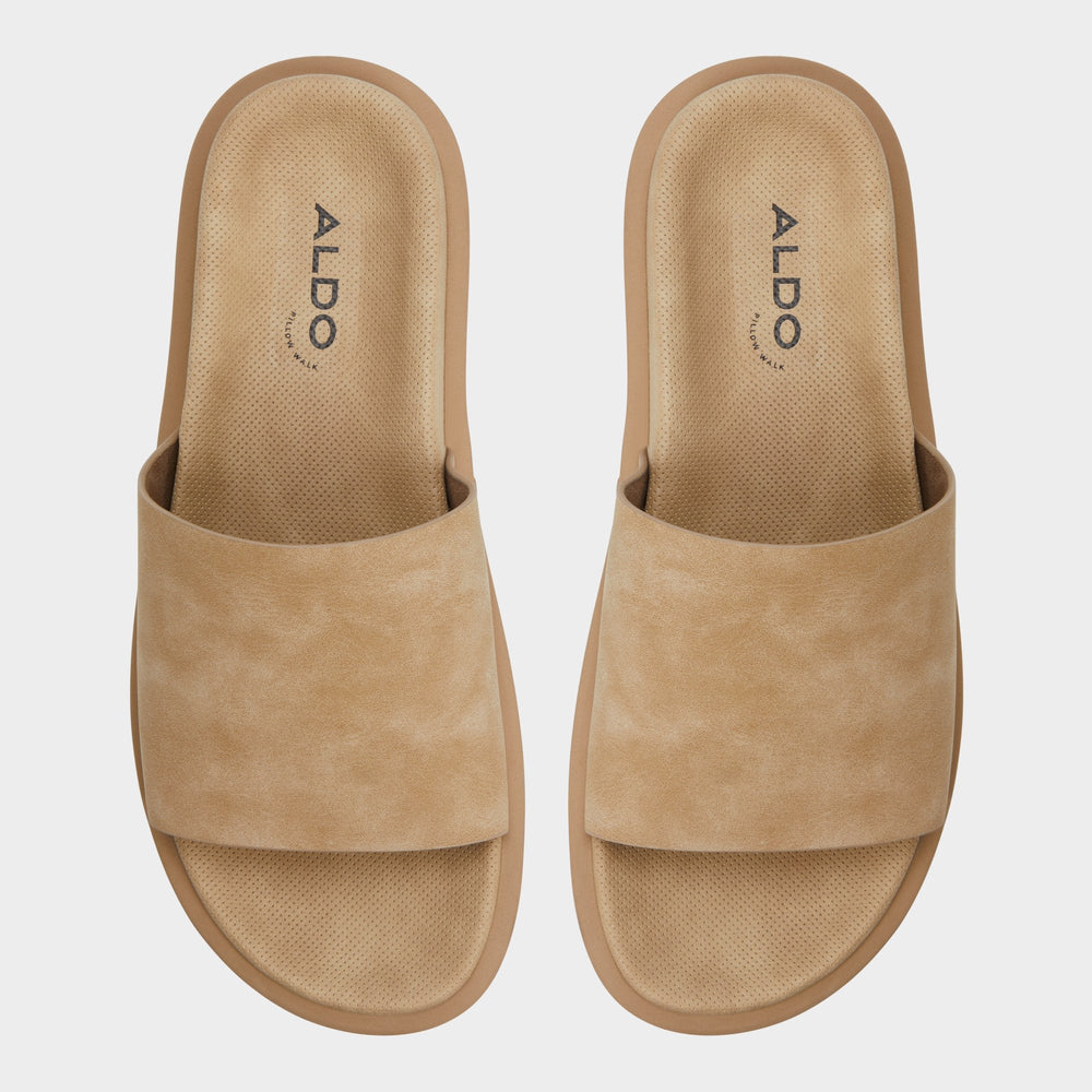 Aldo Galesa Light Beige Men's Slides - Slide sandal Men