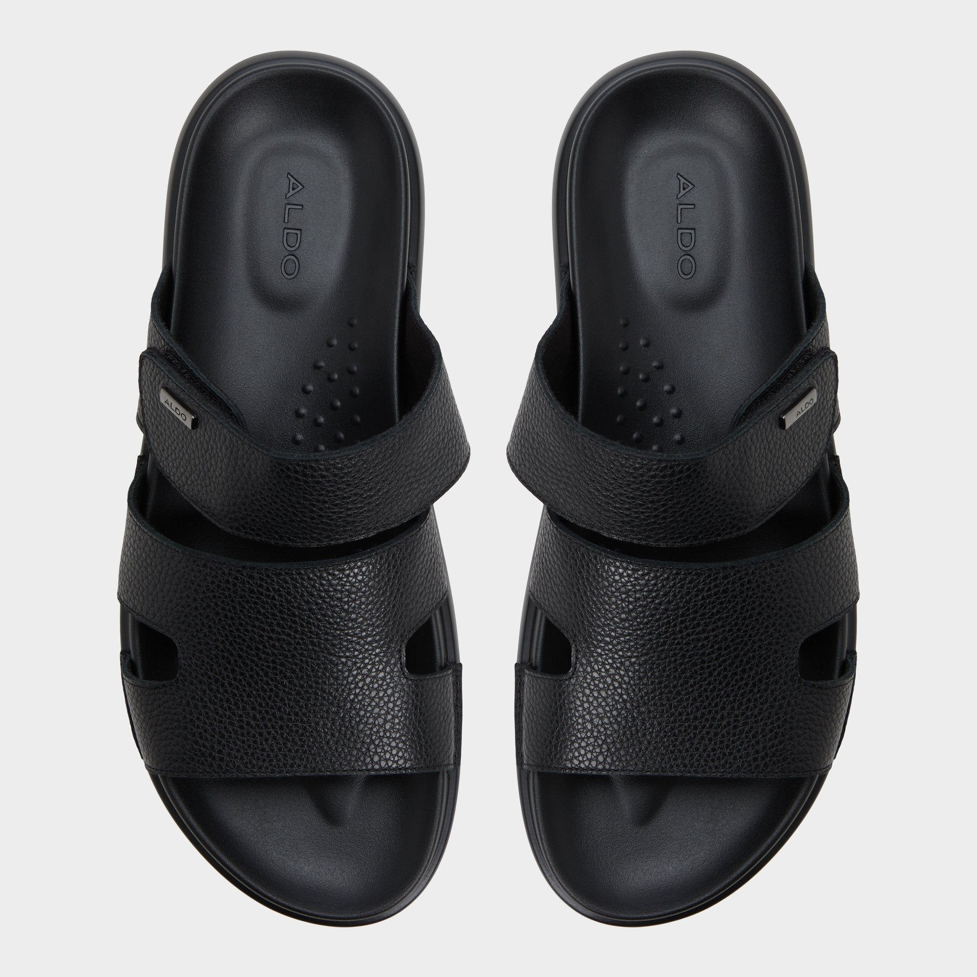 Aldo Windham Black Men's Sandals & Slides - Slide sandal Men