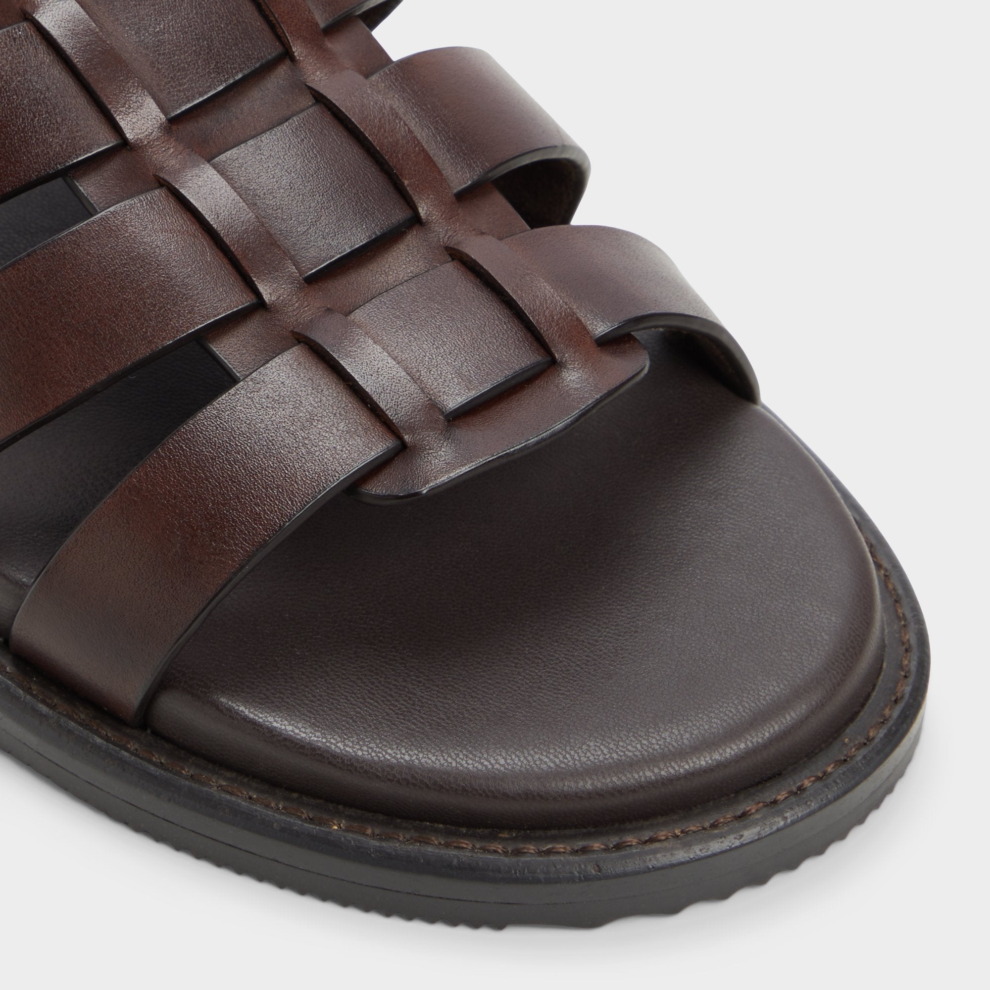 Aldo Warley Dark Brown Men's Sandals & Slides - Strappy flat sandal Men