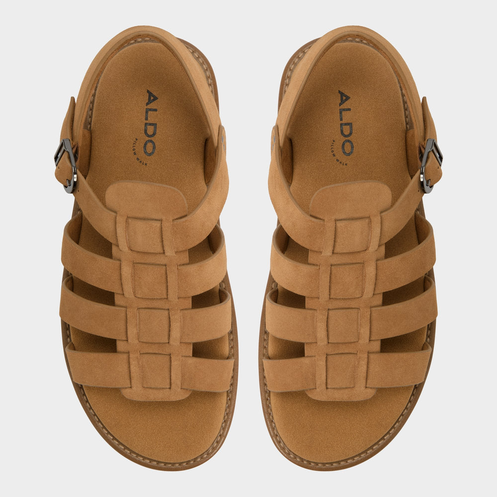 Aldo Warley Camel Men's Sandals & Slides - Strappy flat sandal Men