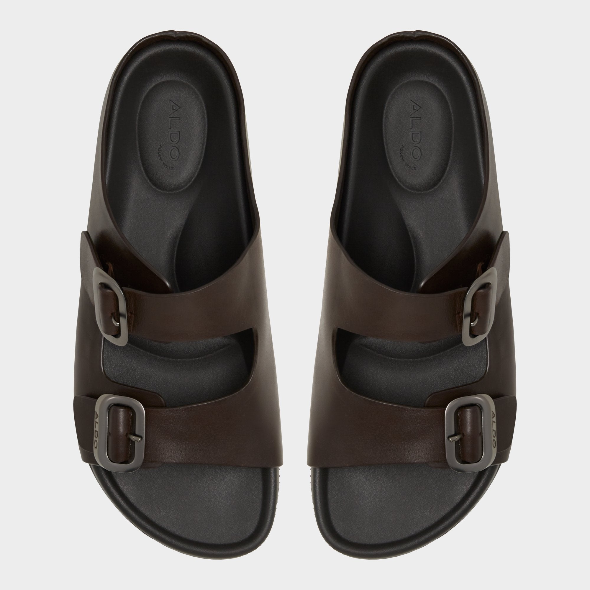 Aldo Kennebunk Dark Brown Men's Slides - Slide sandal Men