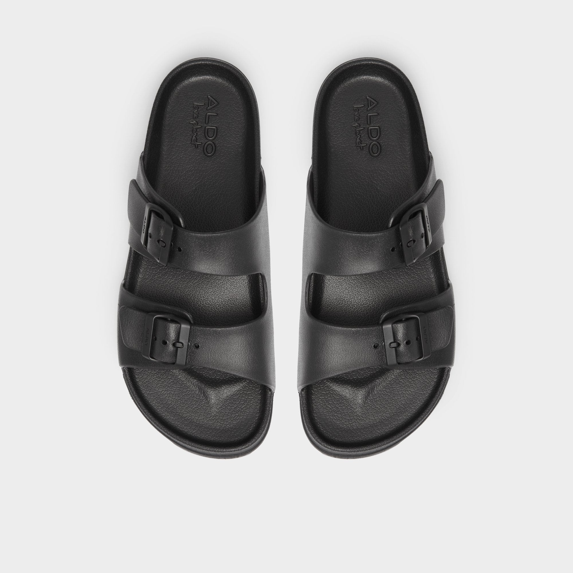 Aldo Hideo Black Men's Slides - Slide sandal Men