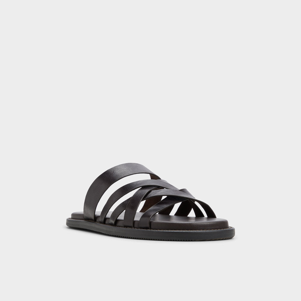 Aldo Haniff Brown Men's Sandals & Slides - Strappy flat sandal Men