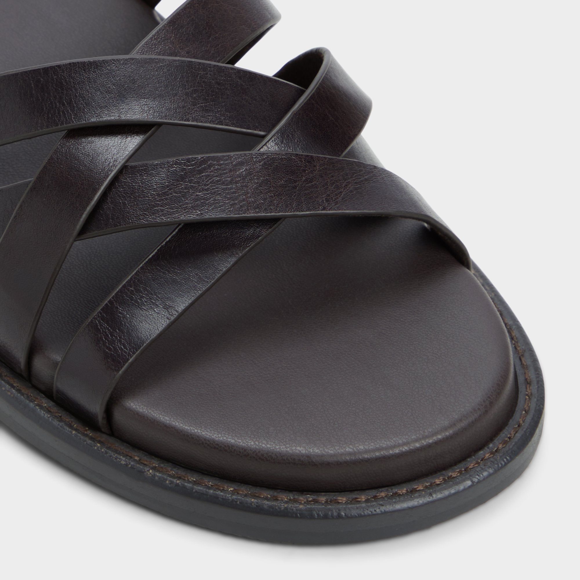 Aldo Haniff Brown Men's Sandals & Slides - Strappy flat sandal Men