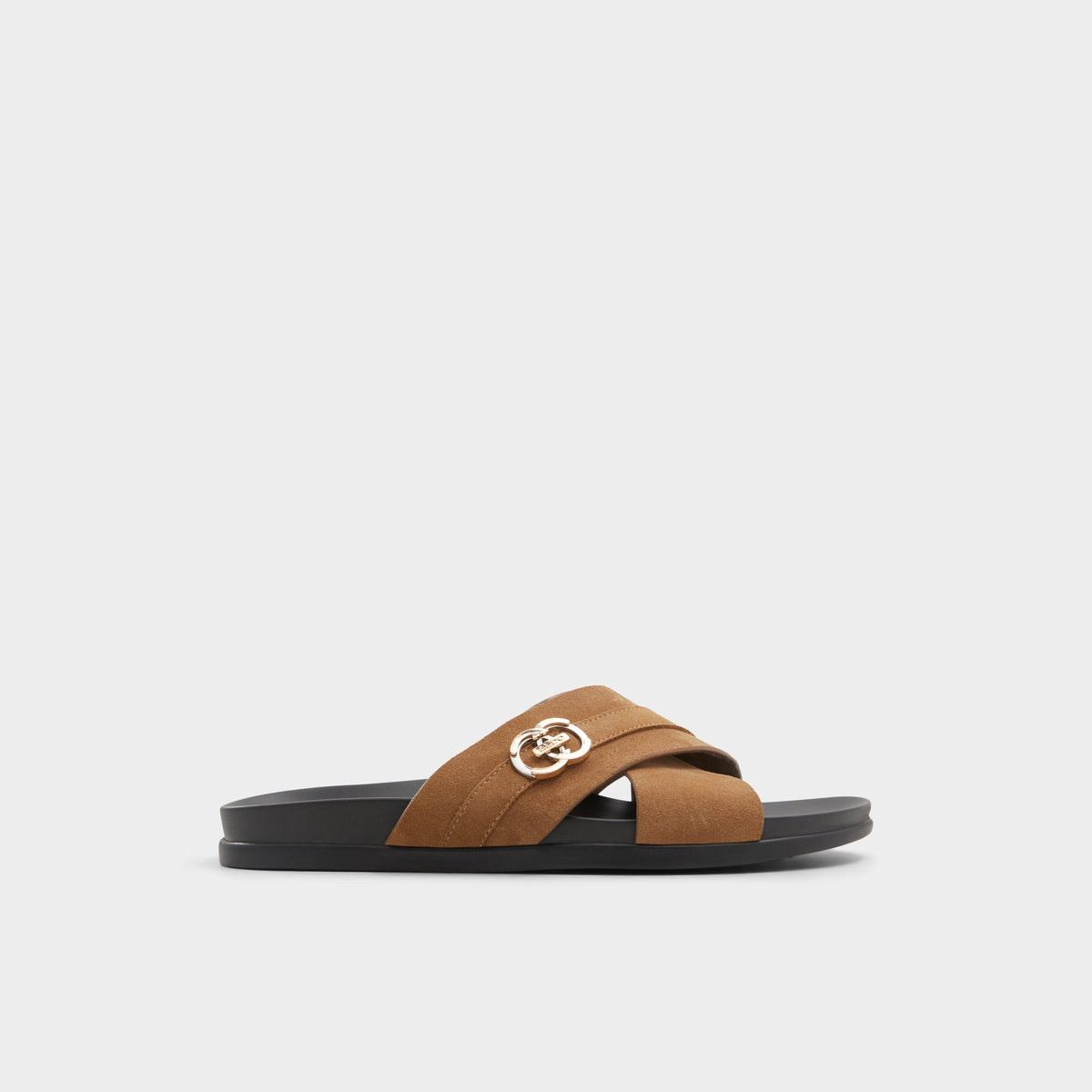 Aldo Delmar Open Brown Men's Slides - Slide sandal Men