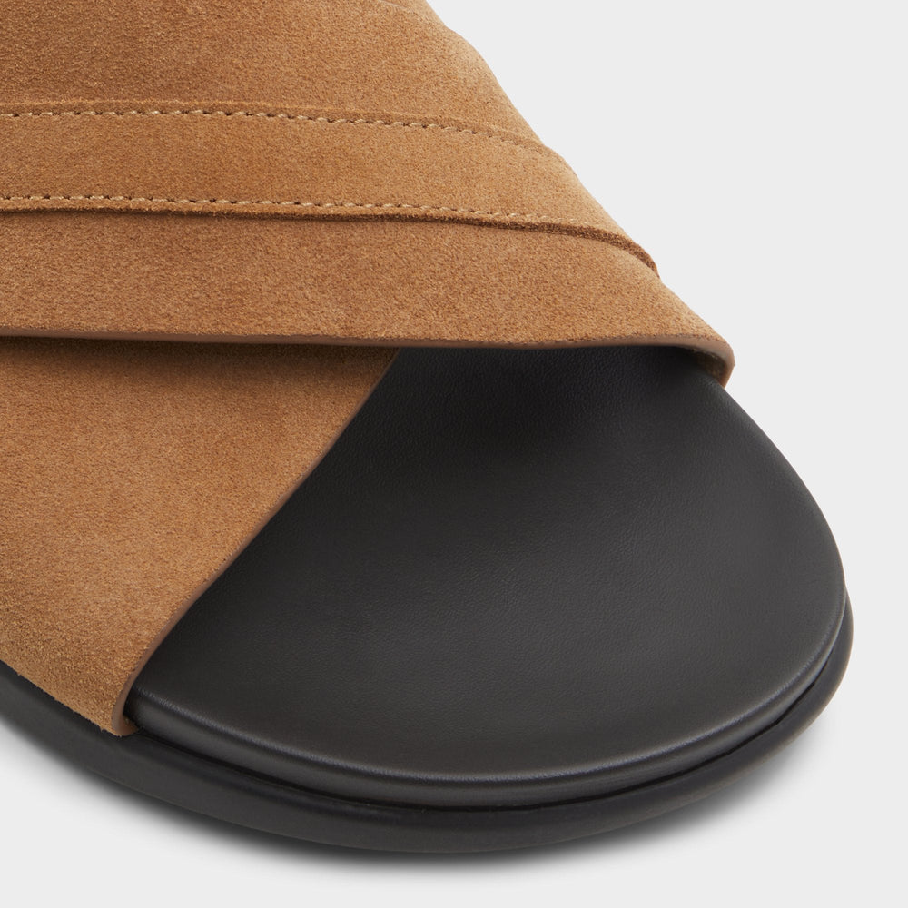 Aldo Delmar Open Brown Men's Slides - Slide sandal Men