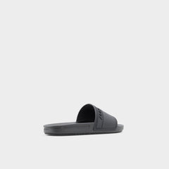 Aldo Dinmore Black Synthetic Rubber Men's Slides - Slide sandal Men