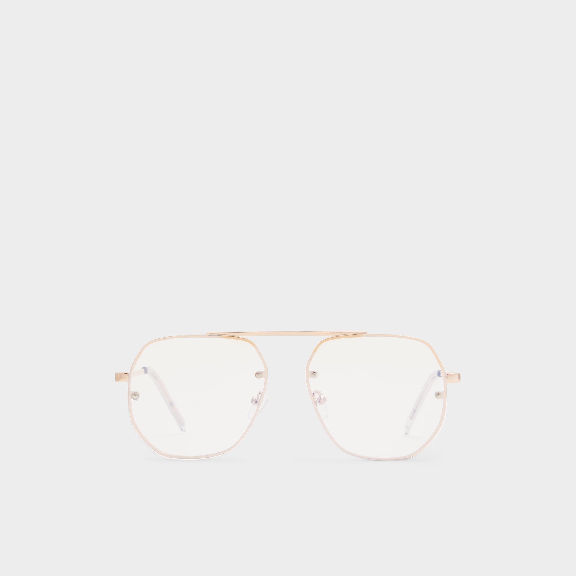 Aldo Diprion Gold Men's Aviator - Non-prescription reading glasses Men