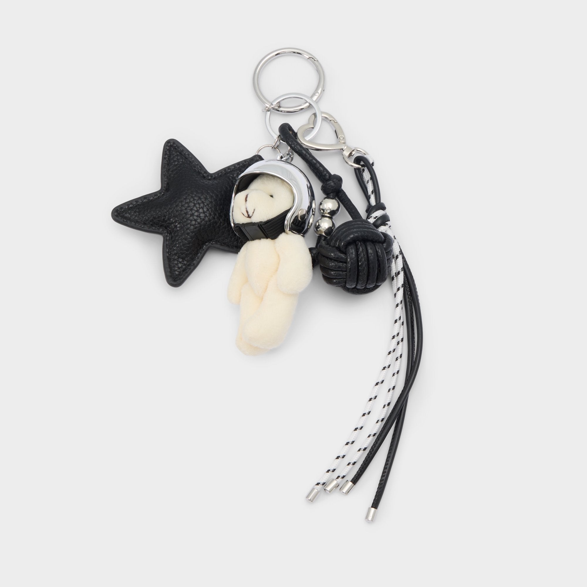 Aldo Astrobear in Black Silver Multi - Bag charm Bags|Accessories