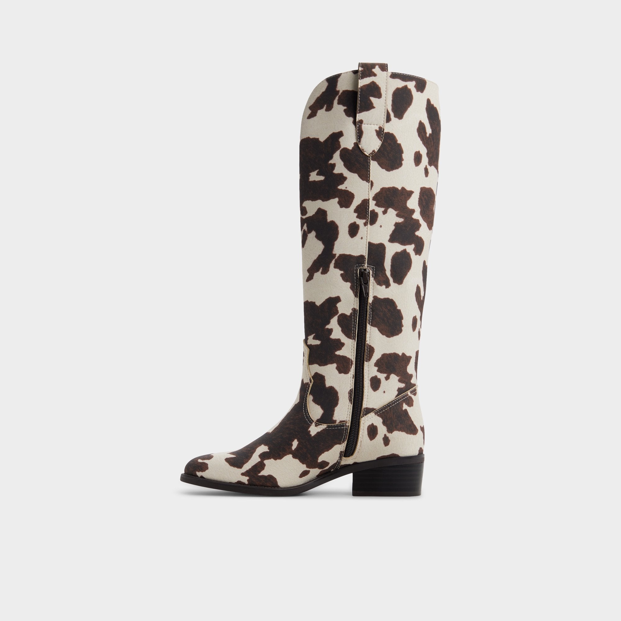 Aldo Kaydia in Open Brown 14179225 - Western knee-high boot, Block heel Bags