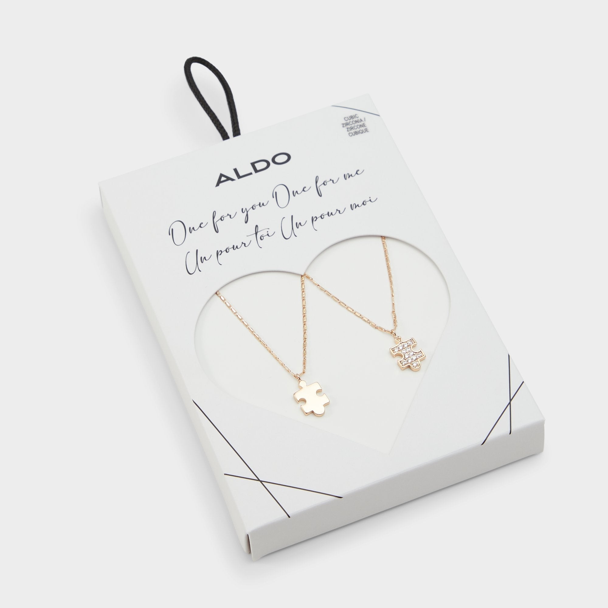 Aldo Besties Gold/Clear Multi Women's Necklaces - Gift set Accessories
