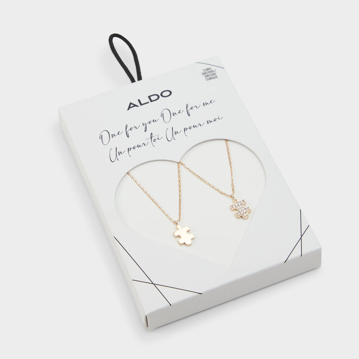 Aldo Besties Gold/Clear Multi Women's Necklaces - Gift set Accessories