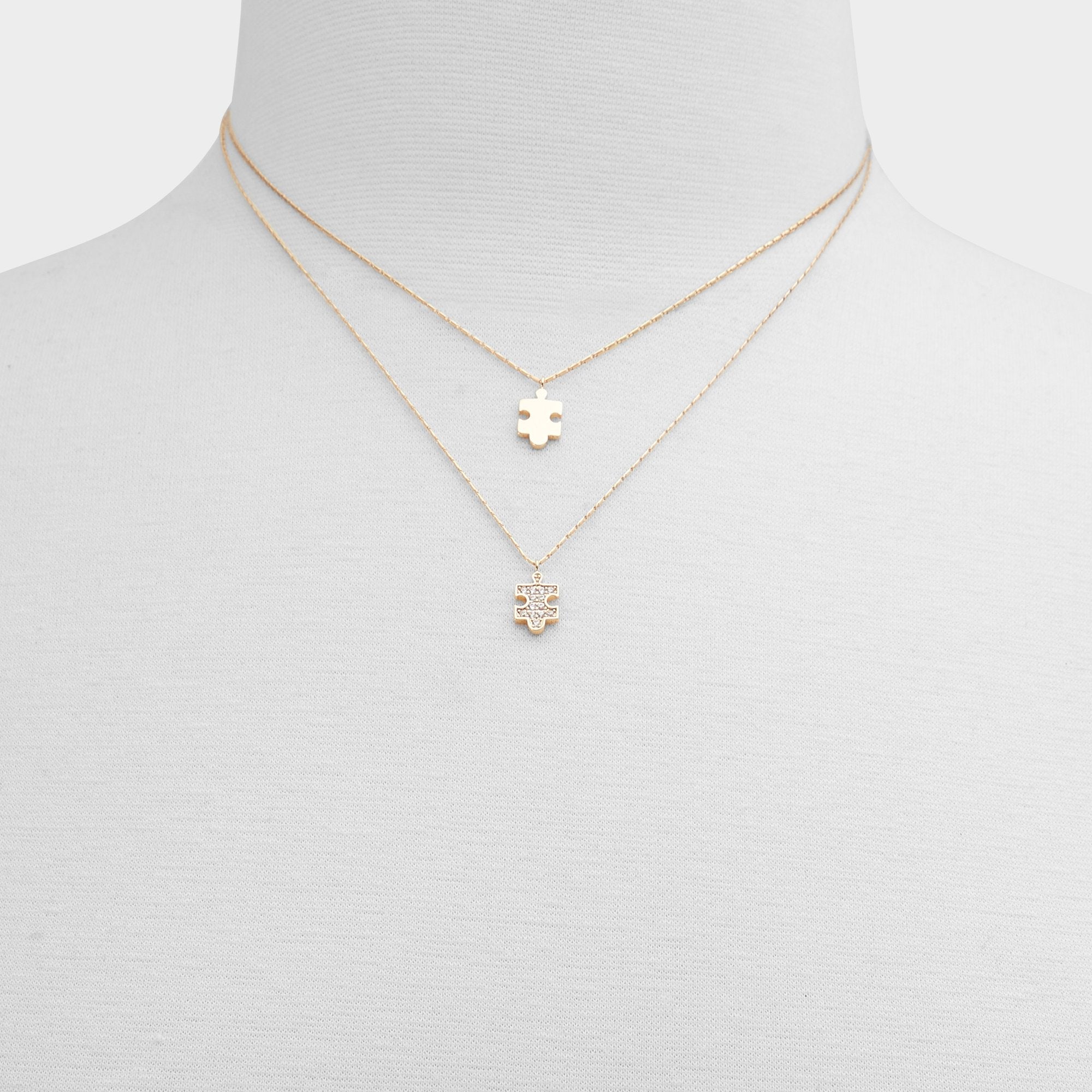 Aldo Besties Gold/Clear Multi Women's Necklaces - Gift set Accessories
