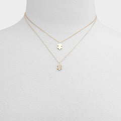 Aldo Besties Gold/Clear Multi Women's Necklaces - Gift set Accessories
