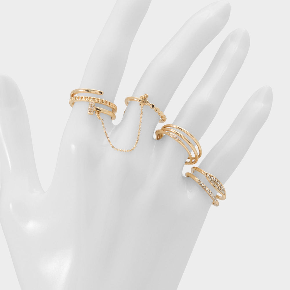 Aldo Ringsies in Gold Clear Multi - Multi finger rings Accessories