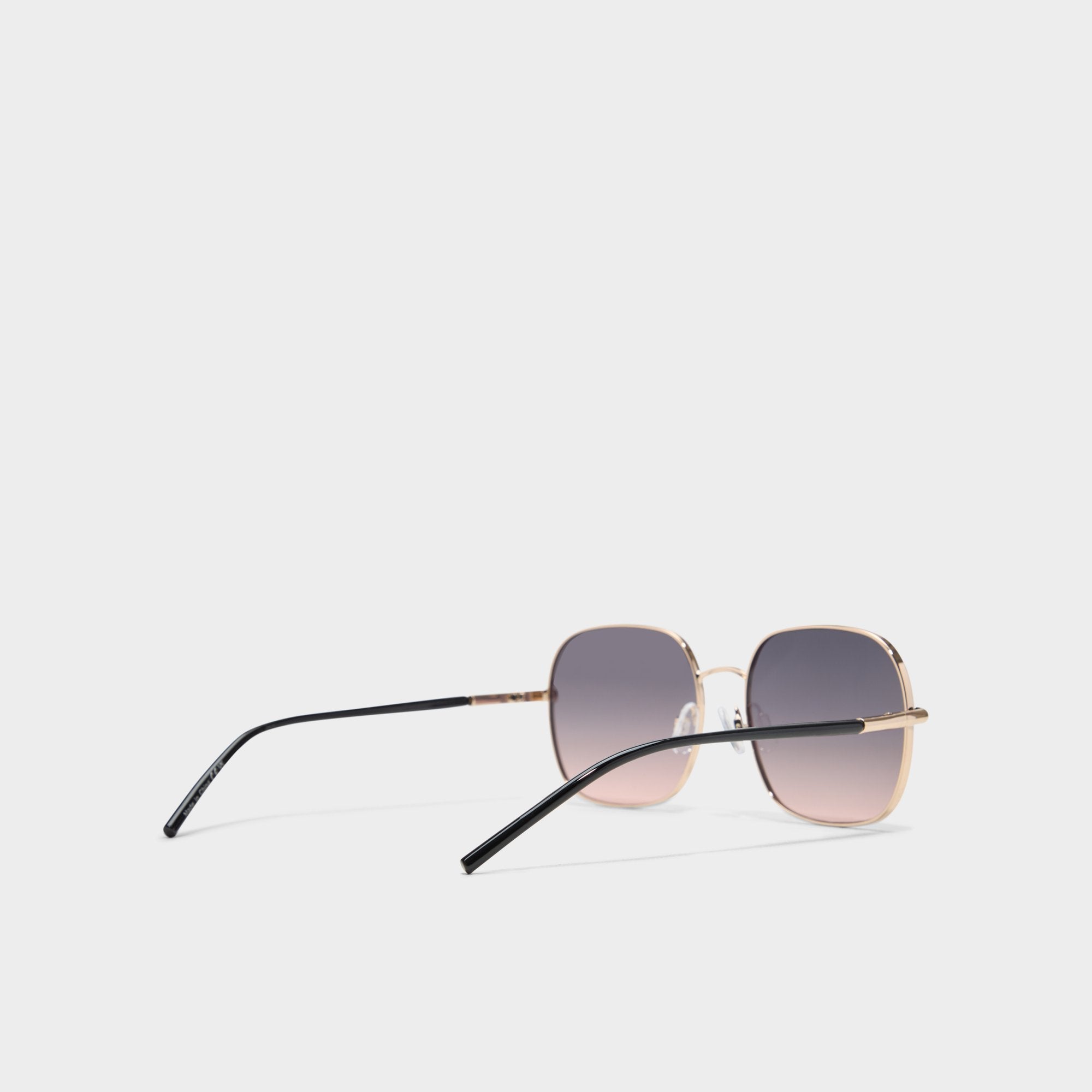 Aldo Elbamadar Black/Gold Multi Women's Square - Square sunglasses Accessories