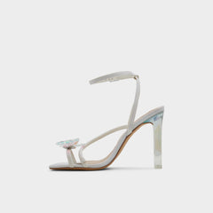 Aldo Pepela in White - Strappy heeled sandal, Block heel Women
