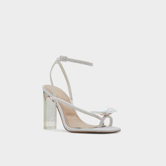 Aldo Pepela in White - Strappy heeled sandal, Block heel Women