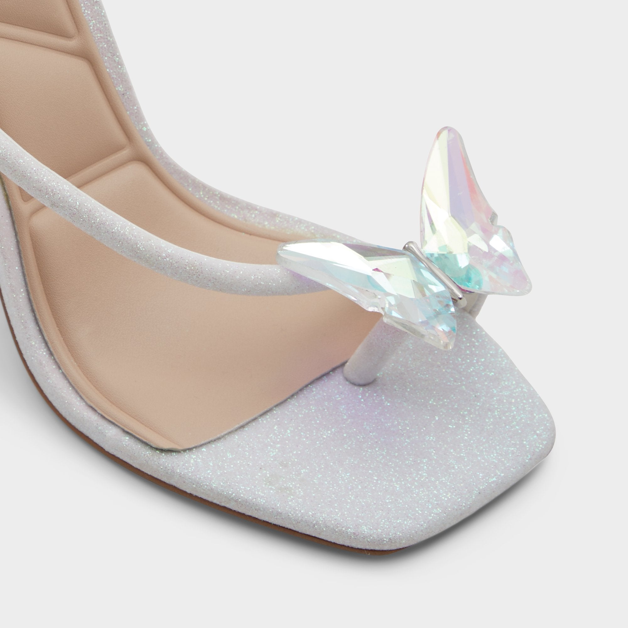 Aldo Pepela in White - Strappy heeled sandal, Block heel Women