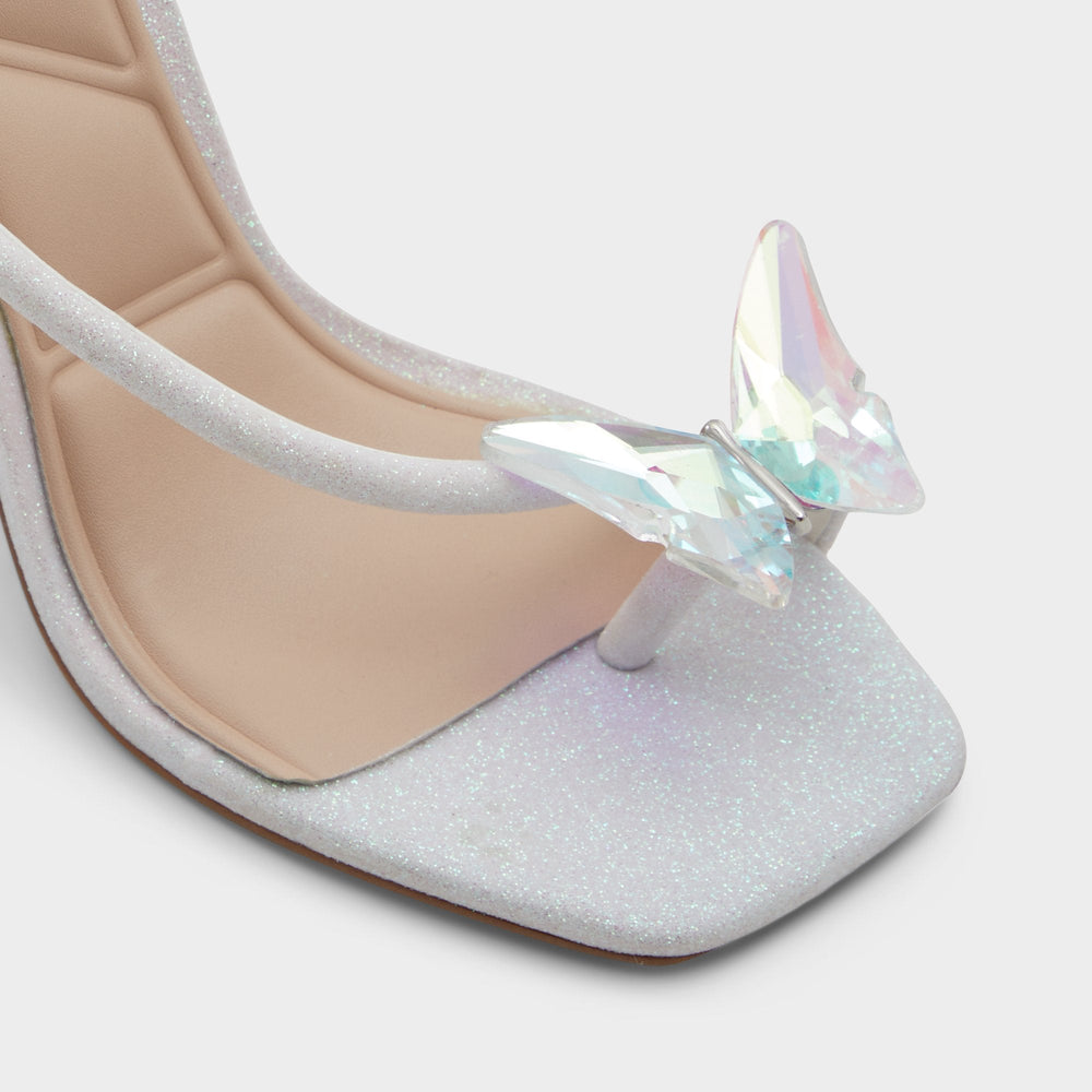 Aldo Pepela in White - Strappy heeled sandal, Block heel Women