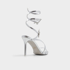 Aldo Ocia in Silver - Stiletto strappy sandal Women