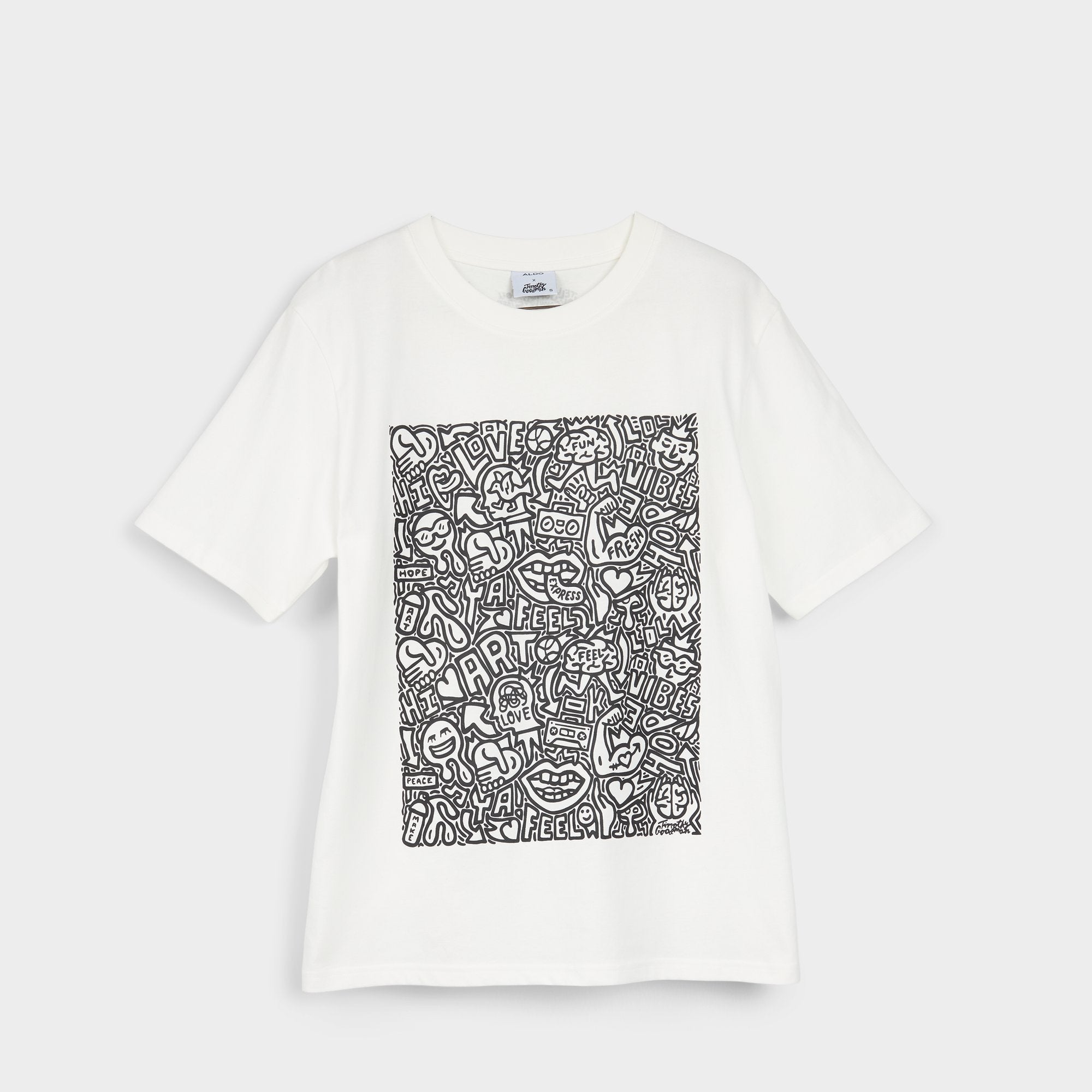 Aldo Timothy in Goodman White Black14038062 - Unisex t-shirt Women
