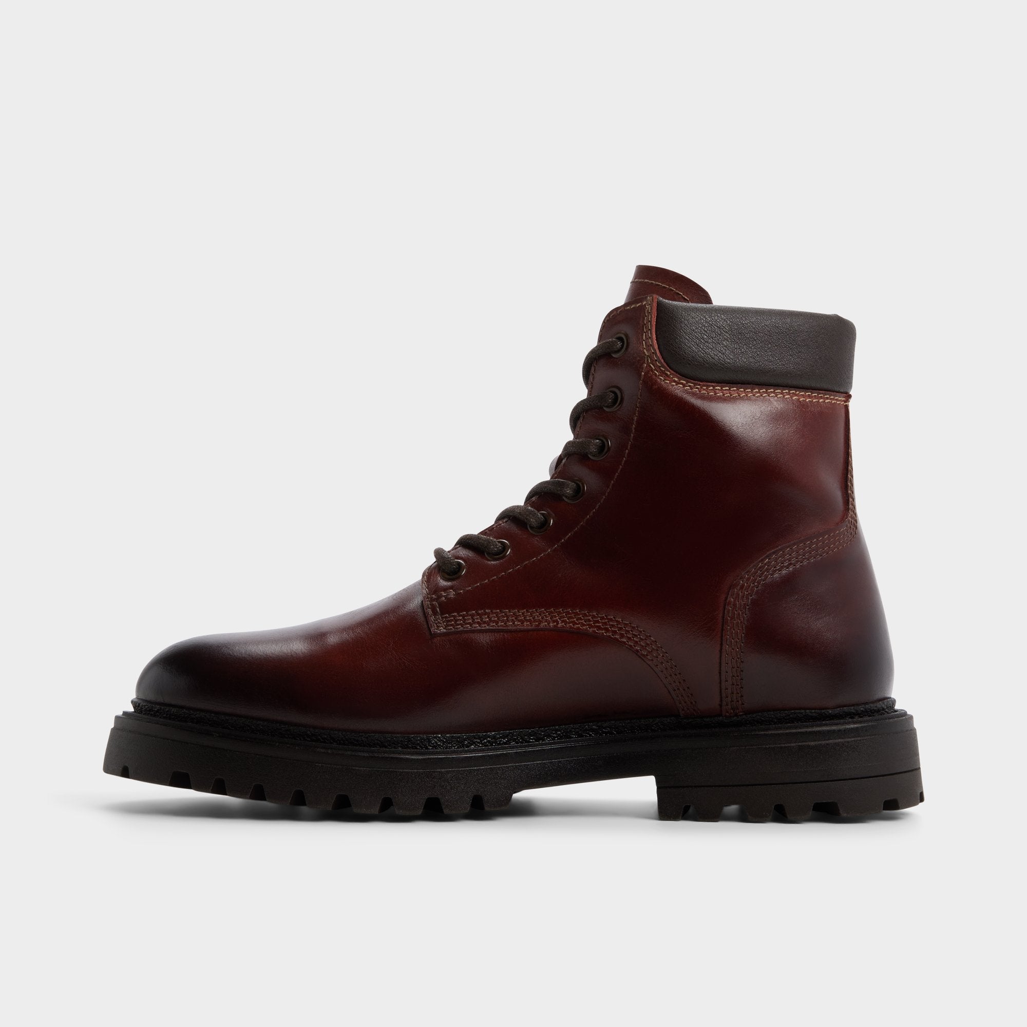 Aldo Draco in Medium Brown - Combat boot, Lug sole Men