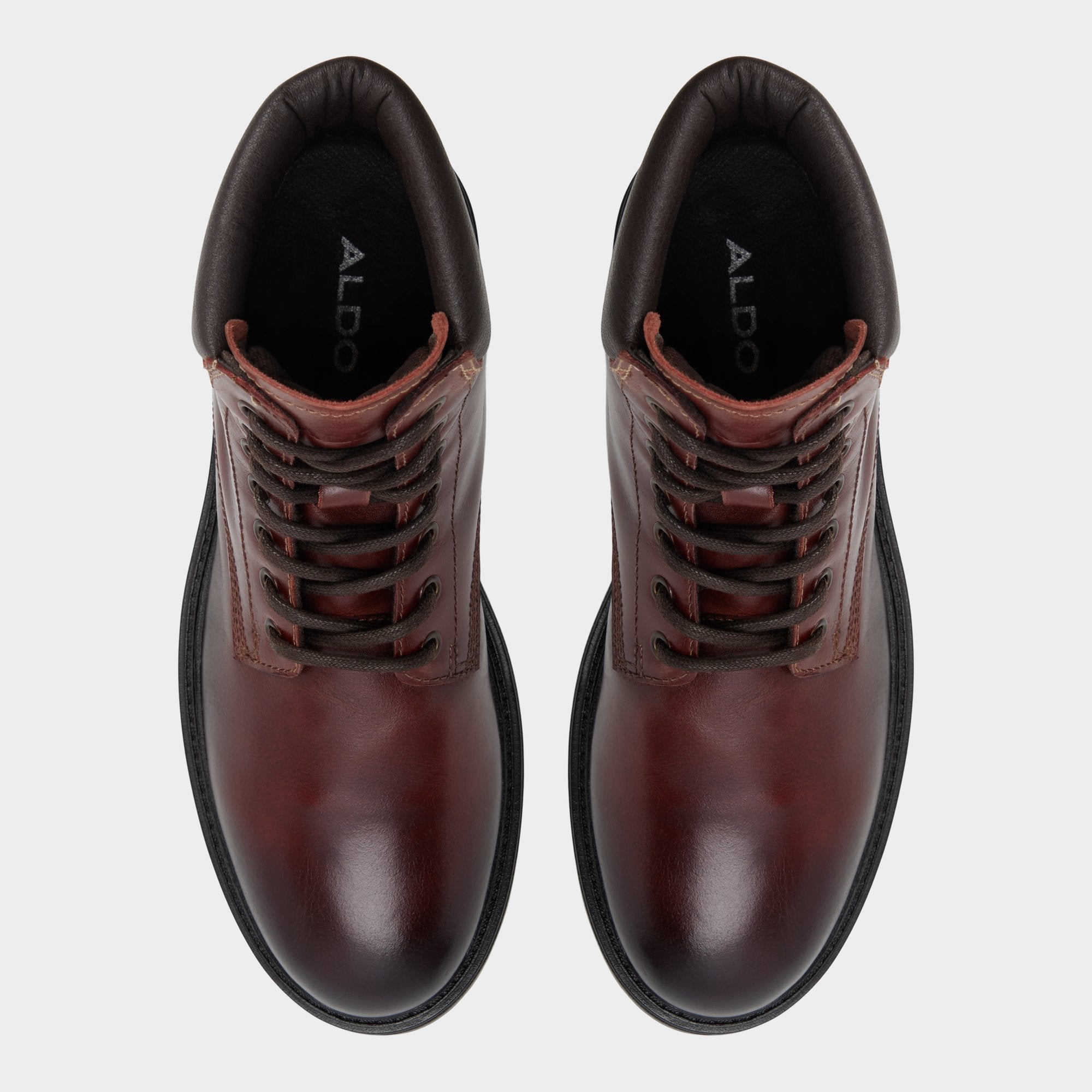 Aldo Draco in Medium Brown - Combat boot, Lug sole Men