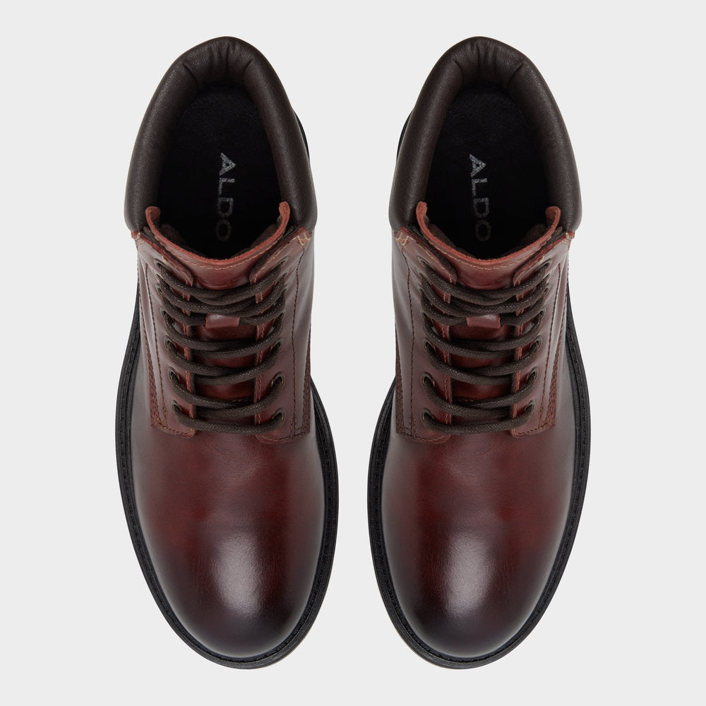 Aldo Draco in Medium Brown - Combat boot, Lug sole Men