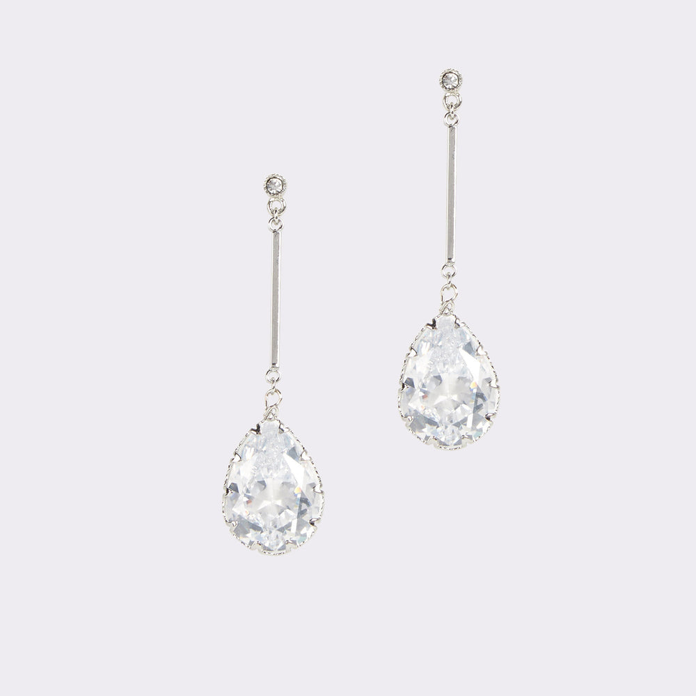 Aldo Cares Silver/Clear Multi Women's Earrings - Chandelier earrings Women