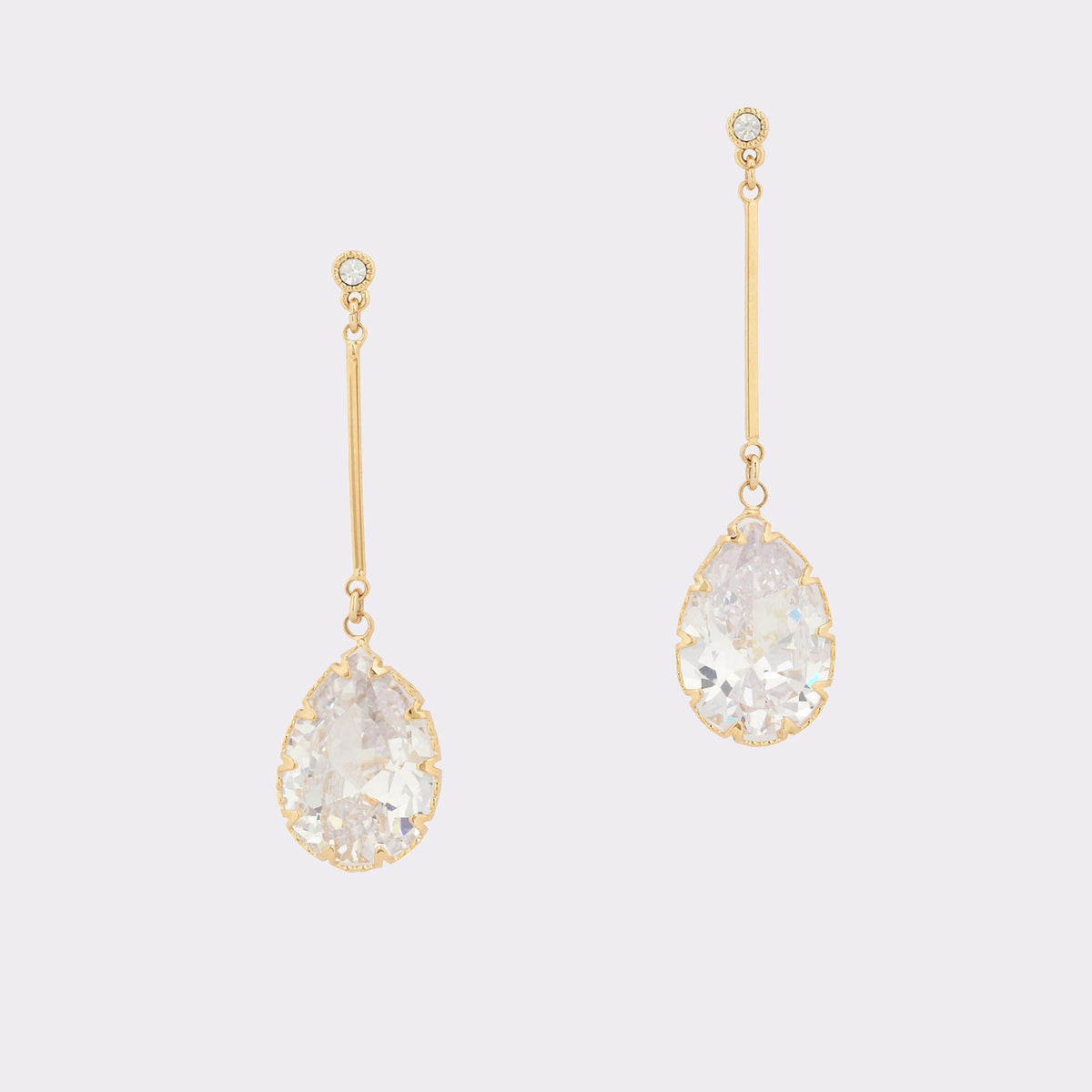 Aldo Cares Gold/Clear Multi Women's Earrings - Chandelier earrings Women|Accessories