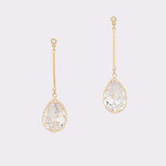 Aldo Cares Gold/Clear Multi Women's Earrings - Chandelier earrings Women|Accessories