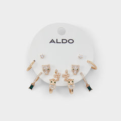 Aldo Junglechic Gold/Clear Multi Women's Earrings - Earrings Women|Accessories
