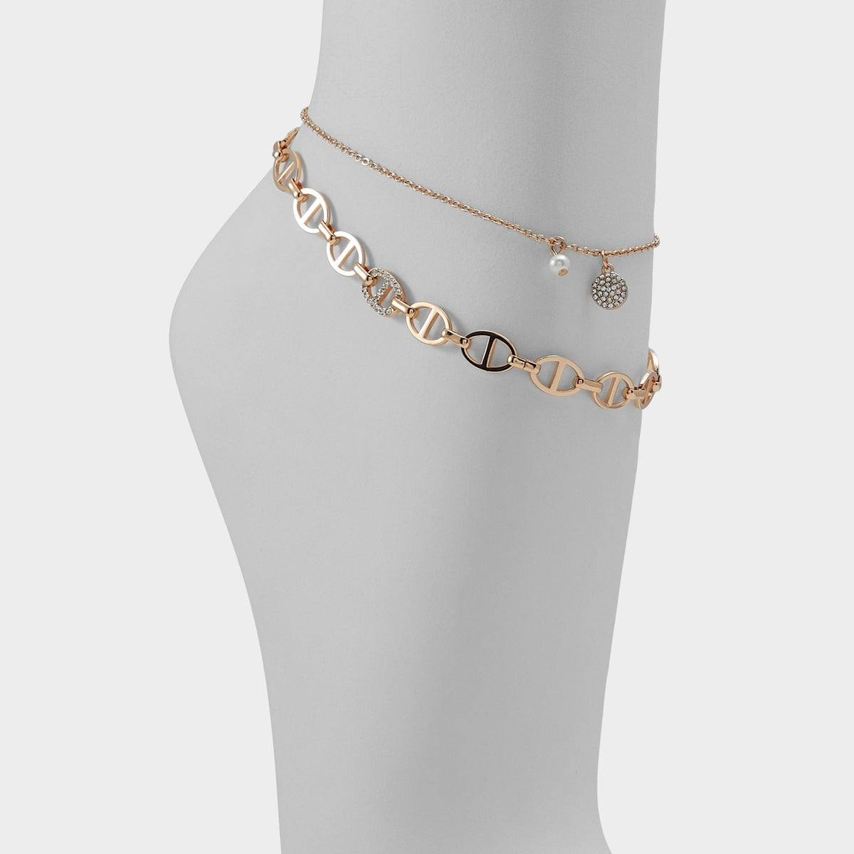 Aldo Splenndorx Gold/Clear Multi Women's Anklets - Anklet Women|Accessories