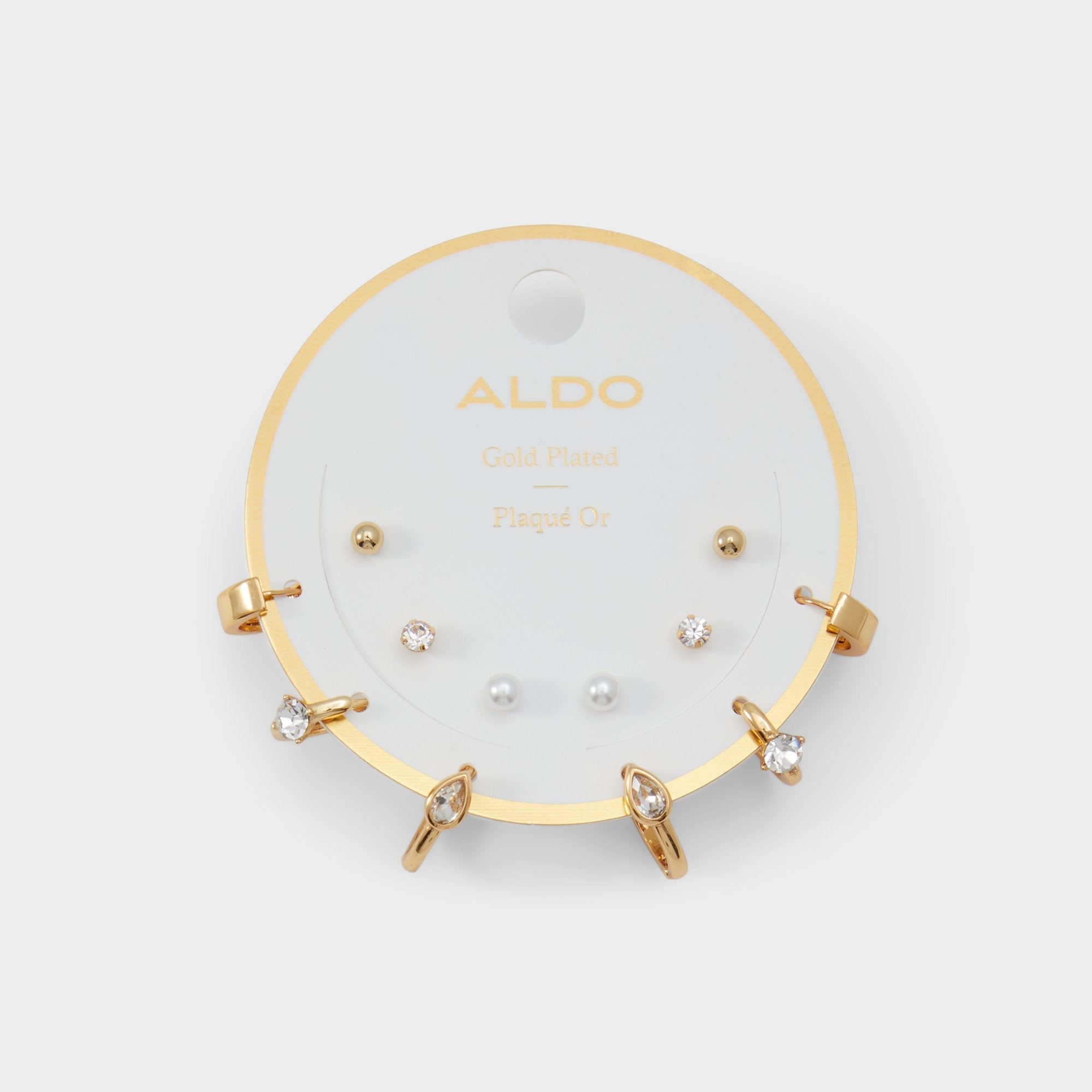 Aldo Faramanna Gold/Clear Multi Women's Cubic Zirconia - Earrings Women|Accessories