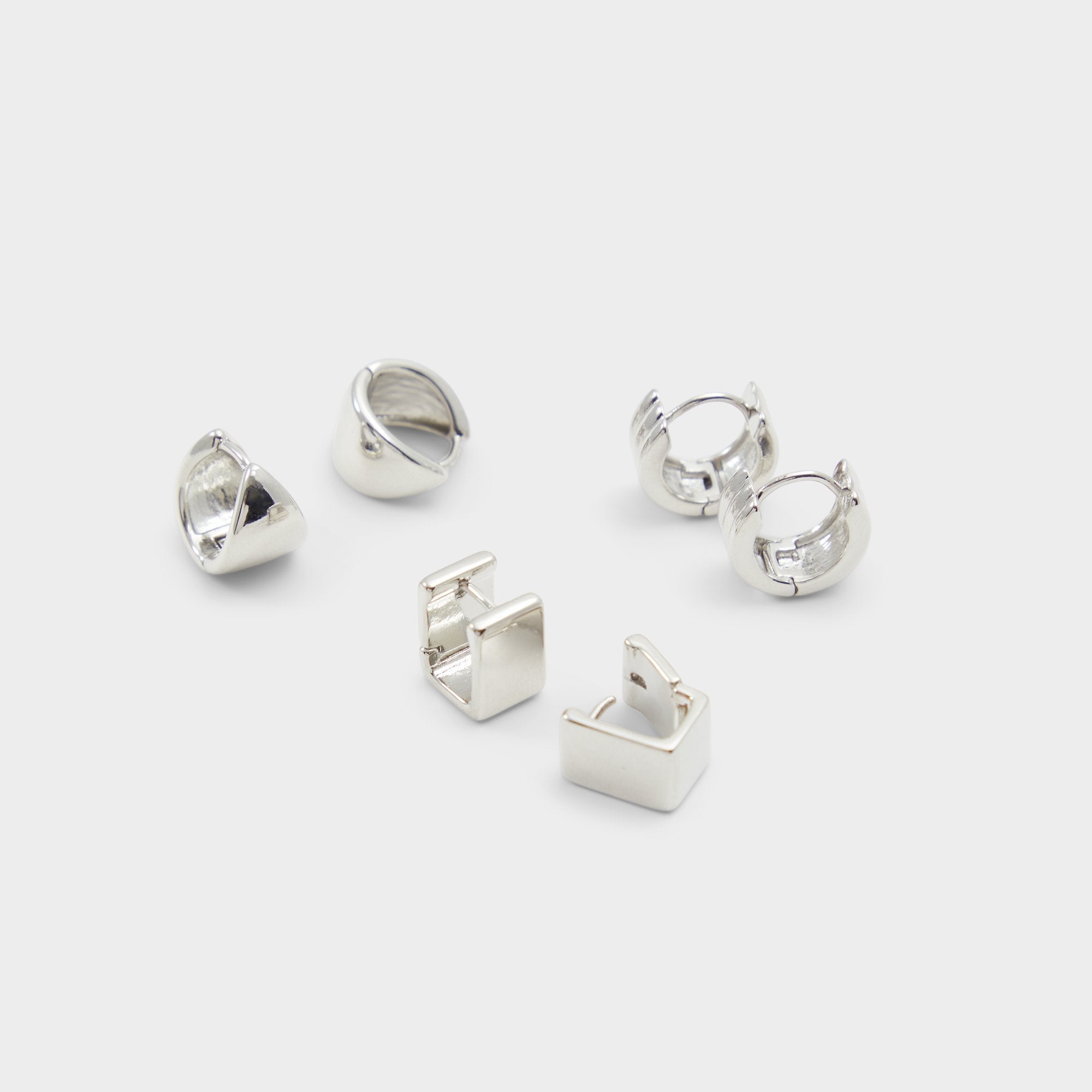 Aldo Adenariel in Silver - Huggie hoop earrings Women|Accessories