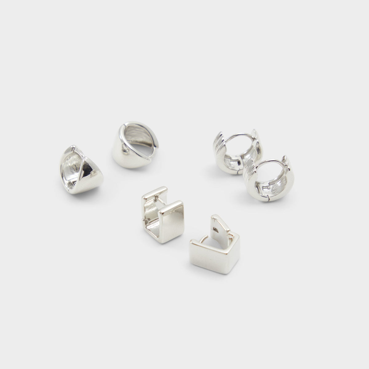 Aldo Adenariel in Silver - Huggie hoop earrings Women|Accessories