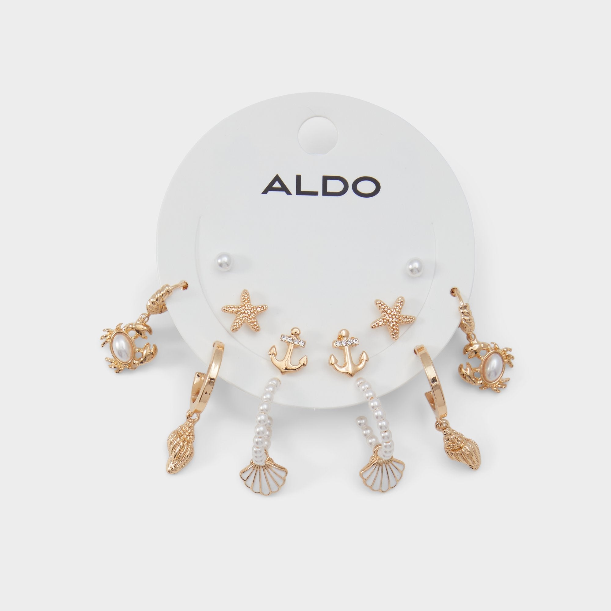 Aldo Myanchor Gold/Clear Multi Women's Earrings - Earrings Women|Accessories