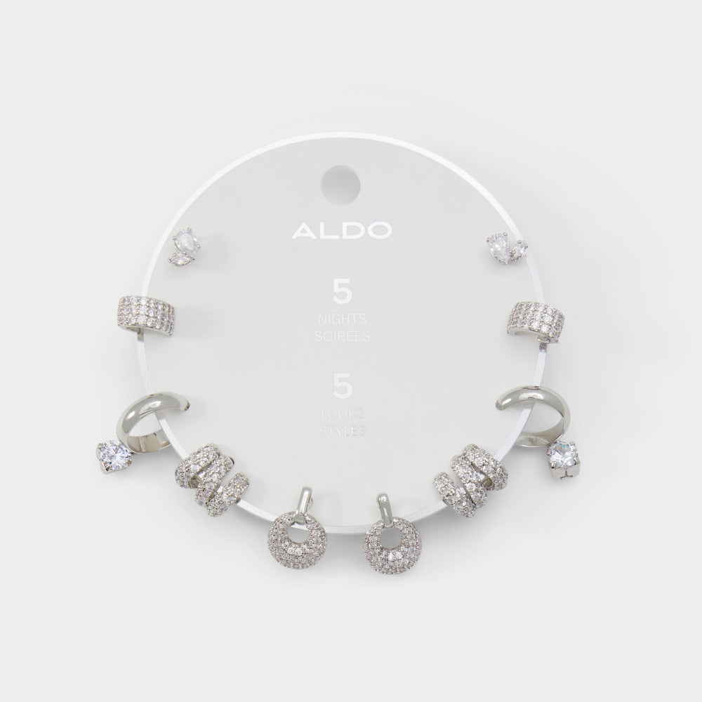 Aldo Fivelooks Silver/Clear Multi Women's Cubic Zirconia - Earrings Women|Accessories