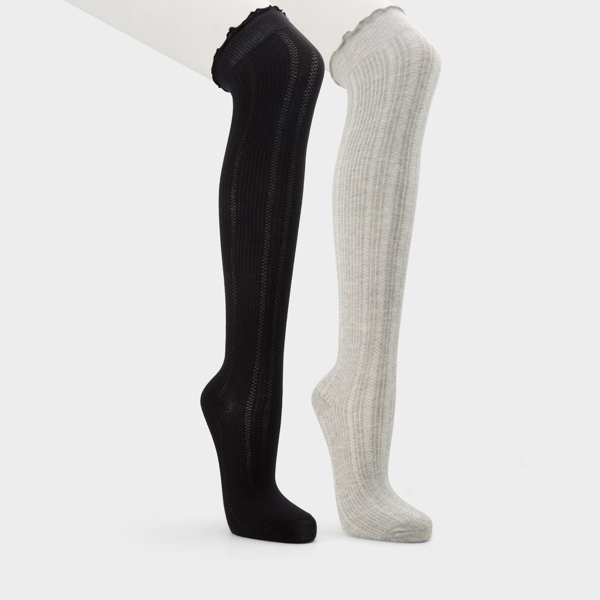 Aldo Frillie in Black White - Knee high socks Women|Accessories