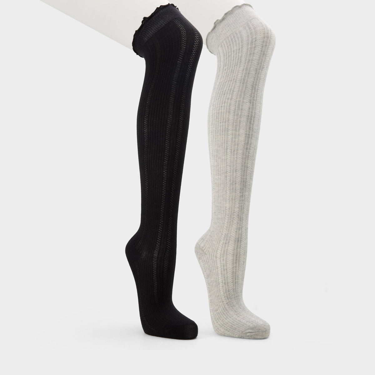 Aldo Frillie in Black White - Knee high socks Women|Accessories