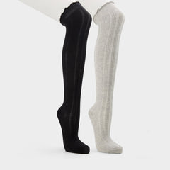 Aldo Frillie in Black White - Knee high socks Women|Accessories