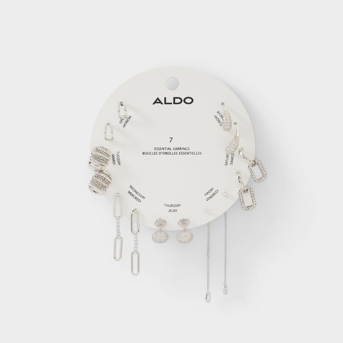 Aldo Partyessentials in Silver Clear Multi - Earring set Women|Accessories