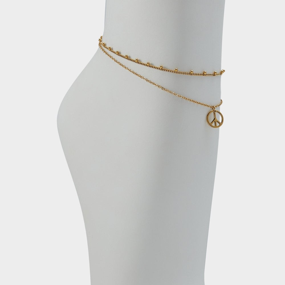 Aldo Peacelove Gold Women's Stainless Steel - Anklet Women|Accessories