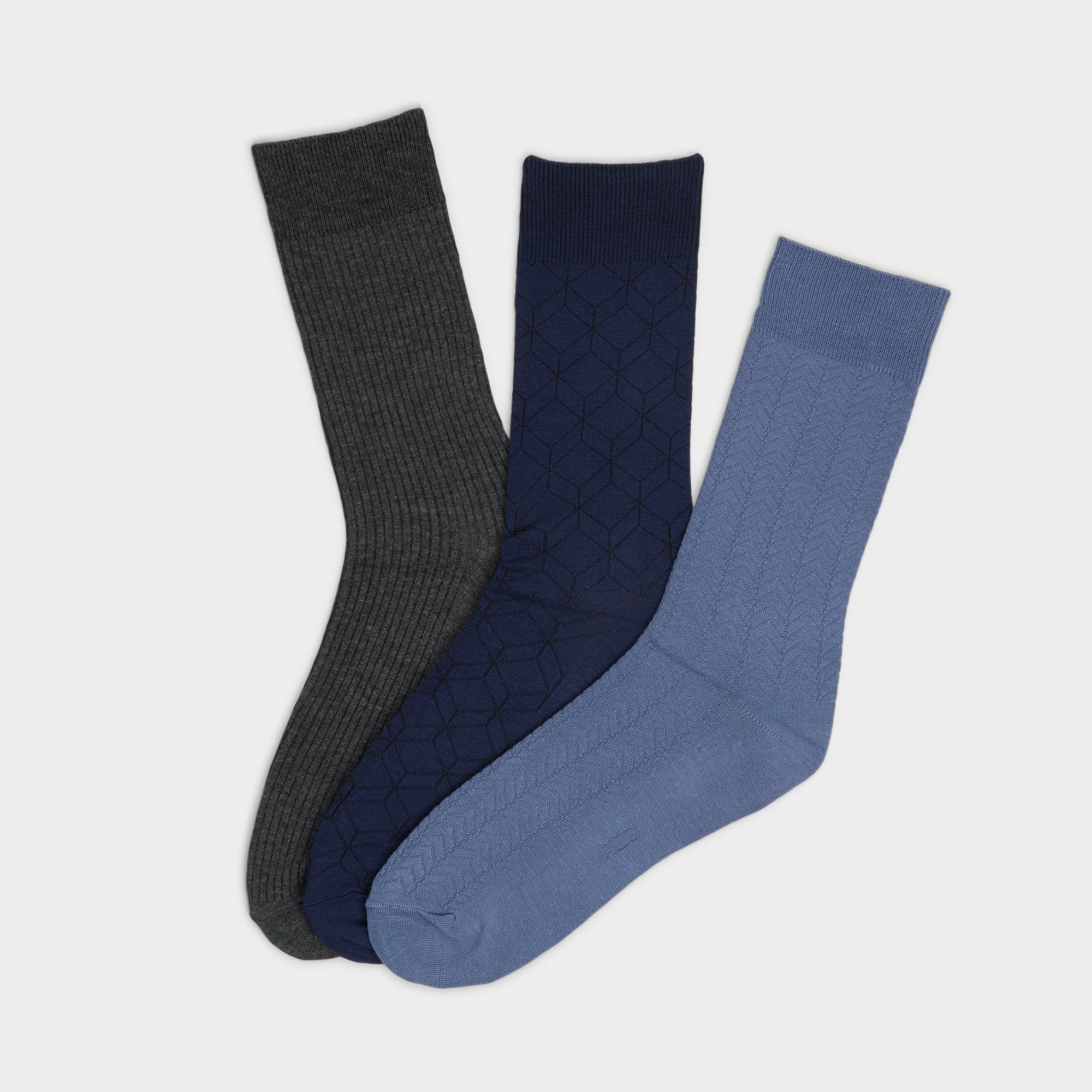 Aldo Wanaro Medium Blue Men's Socks - Crew socks Men