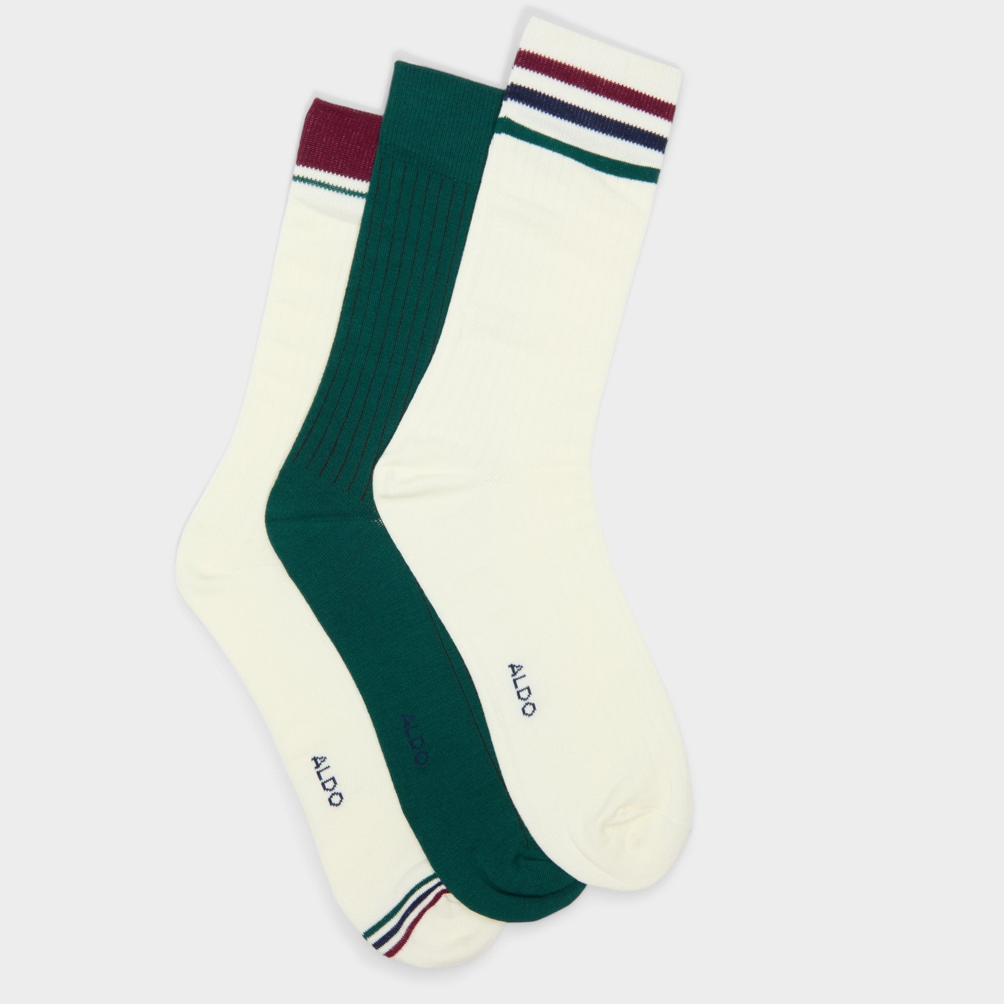 Aldo Clubstripes Bordo Men's Socks - Crew socks Men