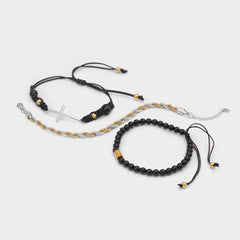 Aldo Waoron Black/Gold Multi Men's Jewelry - Bracelet Men