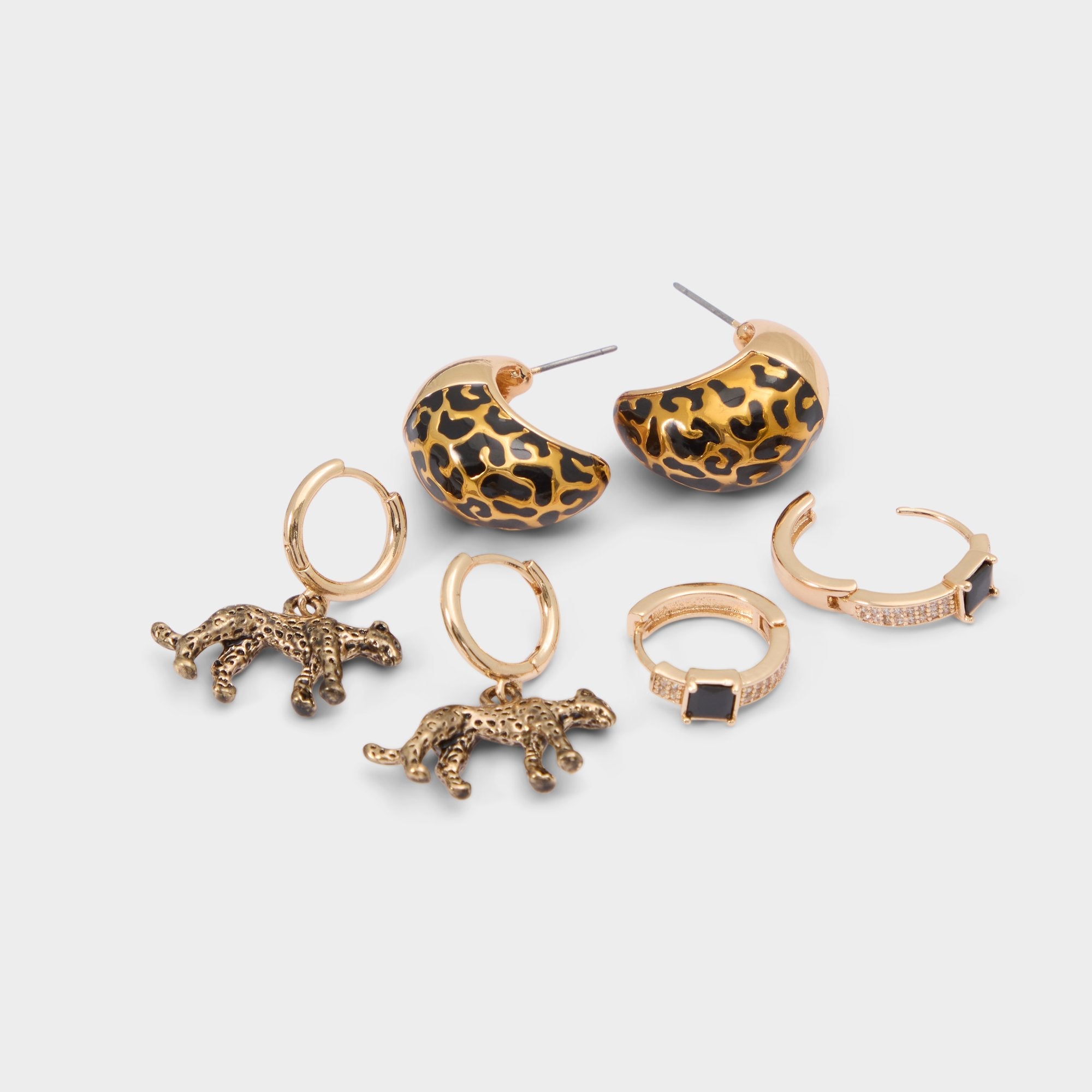 Aldo Roarcity in Black Gold Multi - Hoop earrings Accessories